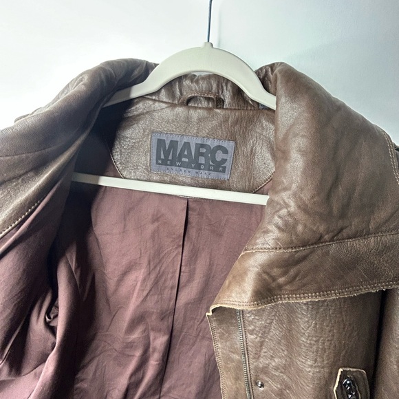 New , Marc New York,  Brown,  Medium Women`s Leather Jacket. Luxury apparel line - Picture 4 of 15